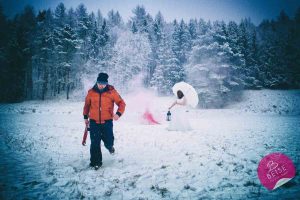 Hochzeitsfoto im winter von Hochzeitsfotograf Bernhard Beise